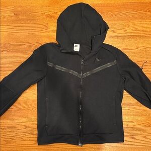 Nike Tech Fleece Black Full-Zip Hoodie